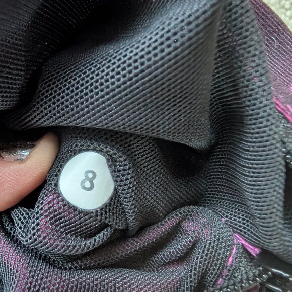 EUC Lululemon Daily Practice Jacket Blooming Pixie Raspberry Black Women's 8 run - Picture 7 of 14